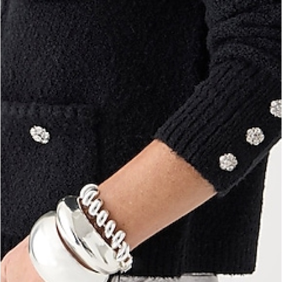 J. Crew Odette Sweater Lady Jacket with Jewel Buttons - Picture 3 of 7